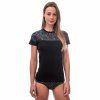 triko krátké dámské SENSOR MERINO IMPRESS černá/stripes (Velikost S)