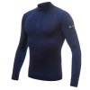 triko dlouhé pánské SENSOR MERINO ACTIVE zip tmavě modré