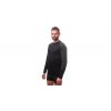 triko dlouhé pánské SENSOR MERINO IMPRESS černá/batik (Velikost L)