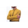 mikina pánská SENSOR COOLMAX THERMO celozip černá/mustard