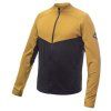 mikina pánská SENSOR COOLMAX THERMO celozip černá/mustard (Velikost M)