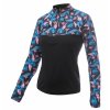 mikina dámská SENSOR COOLMAX THERMO černá/floral (Velikost S)