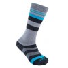 ponožky dětské SENSOR SLOPE MERINO šedá/černá/tyrkys (Velikost 1-2)