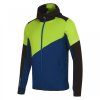 mikina pánská Progress TERRITORY HOODY černá/limetka/petrol