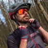 rukavice cyklistické Progress SOLAR MITTS černo/červené (Velikost L)