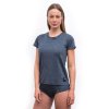 triko krátké dámské SENSOR MERINO LITE mottled blue