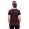 triko krátké dámské SENSOR MERINO BLEND TYPO port red