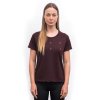 triko krátké dámské SENSOR MERINO BLEND TYPO port red
