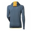 mikina pánská Progress TOREZ HOODY modrošedá/ kari
