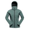 bunda dámská ALPINE PRO HOORA softshellová zelená