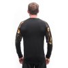 triko dlouhé pánské SENSOR MERINO IMPRESS černé/cosmos