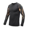 triko dlouhé pánské SENSOR MERINO IMPRESS černé/cosmos (Velikost L)