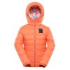 bunda dětská ALPINE PRO DOUWO HI-THERM oboustranná oranžová (Velikost 104-110)