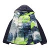 bunda dětská ALPINE PRO DOUWO HI-THERM oboustranná modrá