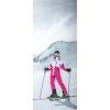 přilba lyžařská ALPINE PRO ZEWEDE se štítem černá (Velikost L 59/61)