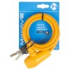 zámek  M-Wave 8x1500mm silikonový oranžový