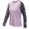 triko dlouhé dámské SENSOR MERINO BLEND IMPRESS violet/zebra (Velikost L)