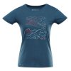 triko dámské krátké ALPINE PRO NEGA 2 s COOL DRY modré