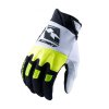 KENNY Dětské cyklistické rukavice TRACK KID NEON YELLOW 2, Černá/Žlutá/Bílá