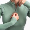 triko dámské dlouhé SENSOR DF merino basil green (Velikost L)