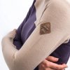 mikina dámská SENSOR Extreme up merino fialovo/béžová (Velikost L)