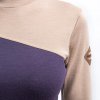 mikina dámská SENSOR Extreme up merino fialovo/béžová (Velikost L)