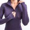 mikina dámská SENSOR Extreme up merino fialová (Velikost L)