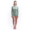 triko dlouhé dámské SENSOR MERINO AIR basil green (Velikost L)