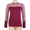 triko dlouhé dámské SENSOR MERINO IMPRESS lila/pattern (Velikost L)