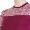 triko dlouhé dámské SENSOR MERINO IMPRESS lila/pattern (Velikost L)