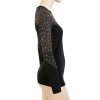 triko dlouhé dámské SENSOR MERINO IMPRESS černá/pattern