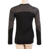 triko dlouhé dámské SENSOR MERINO IMPRESS černá/pattern (Velikost L)