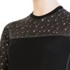 triko dlouhé dámské SENSOR MERINO IMPRESS černá/pattern