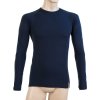 triko dlouhé pánské SENSOR MERINO DOUBLE FACE tm. modré
