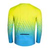 dres FORCE MTB ANGLE dlouhý rukáv, fluo-modrý