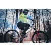 dres FORCE MTB ANGLE dlouhý rukáv, fluo-modrý