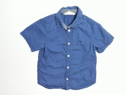 tm. modrá puntíkatá košile H&M vel. 98