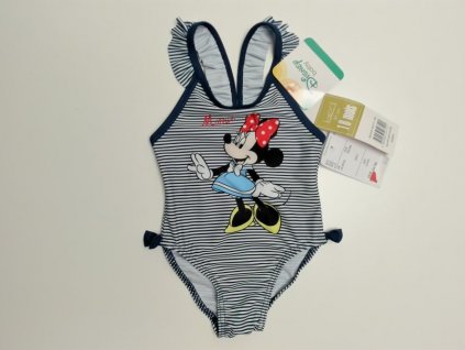 nové modré pruhované plavky s Minnie Disney vel. 86