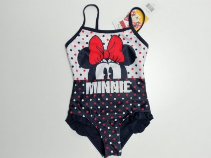 tm. modro bílé plavky s Minnie Disney