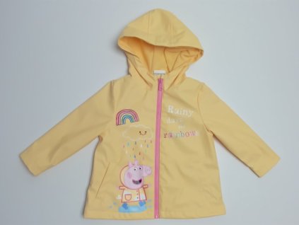 žlutá pogumovaná bunda do deště Peppa pig F&F vel. 86