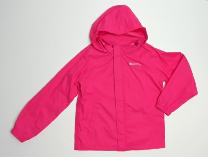 tm. růžová šusťáková nepromokavá bunda do deště Mountain warehouse vel. 140