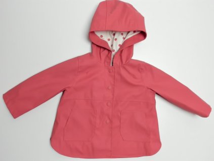 růžovo cihlová pogumovaná bunda do deště La redoute