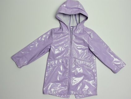 fialová třpytivá pogumovaná bunda do deště Matalan