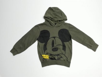 khaki mikina s Mickey Mousem Disney