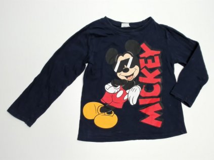 tm. modré tričko s Mickey Mousem Disney vel. 110