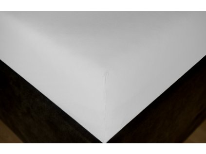 Jersey prostěradlo EXCLUSIVE bílé (Výběr rozměru 220x200cm)