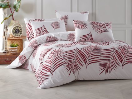 Bavlněný povlak 70x90 Palmera červená