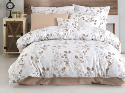 Povlečení bavlna béžové