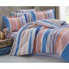 Povlečení francouzské bavlna 220x220,70x90 Mart blue-pink (Výběr zapínaní zipový uzávěr)