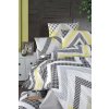 Prodloužené povlečení krep 140x220, 70x90cm Zigzag grey (Výběr zapínaní zipový uzávěr)